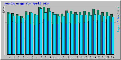 Hourly usage for April 2024